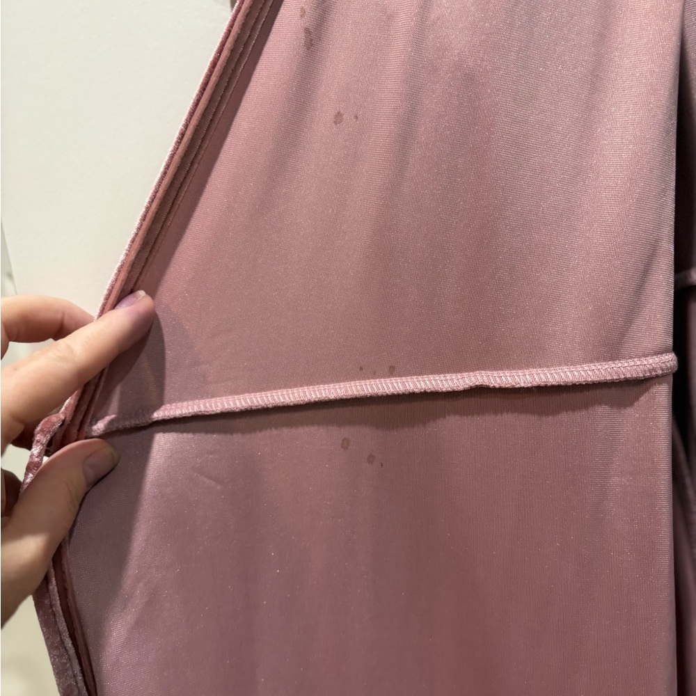 Baltic Born Elegant Rose Pink velvet  wrap Dress bridesmaid wedding XL - Picture 10 of 10